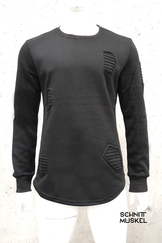 darkavantgarde Pullover, Gothic Pullover, Streetwearpullover, Streetwear, postapokalyptischer Pullover, Endzeitmode, Gothicmode, Gothic, Gothicmode für Herren