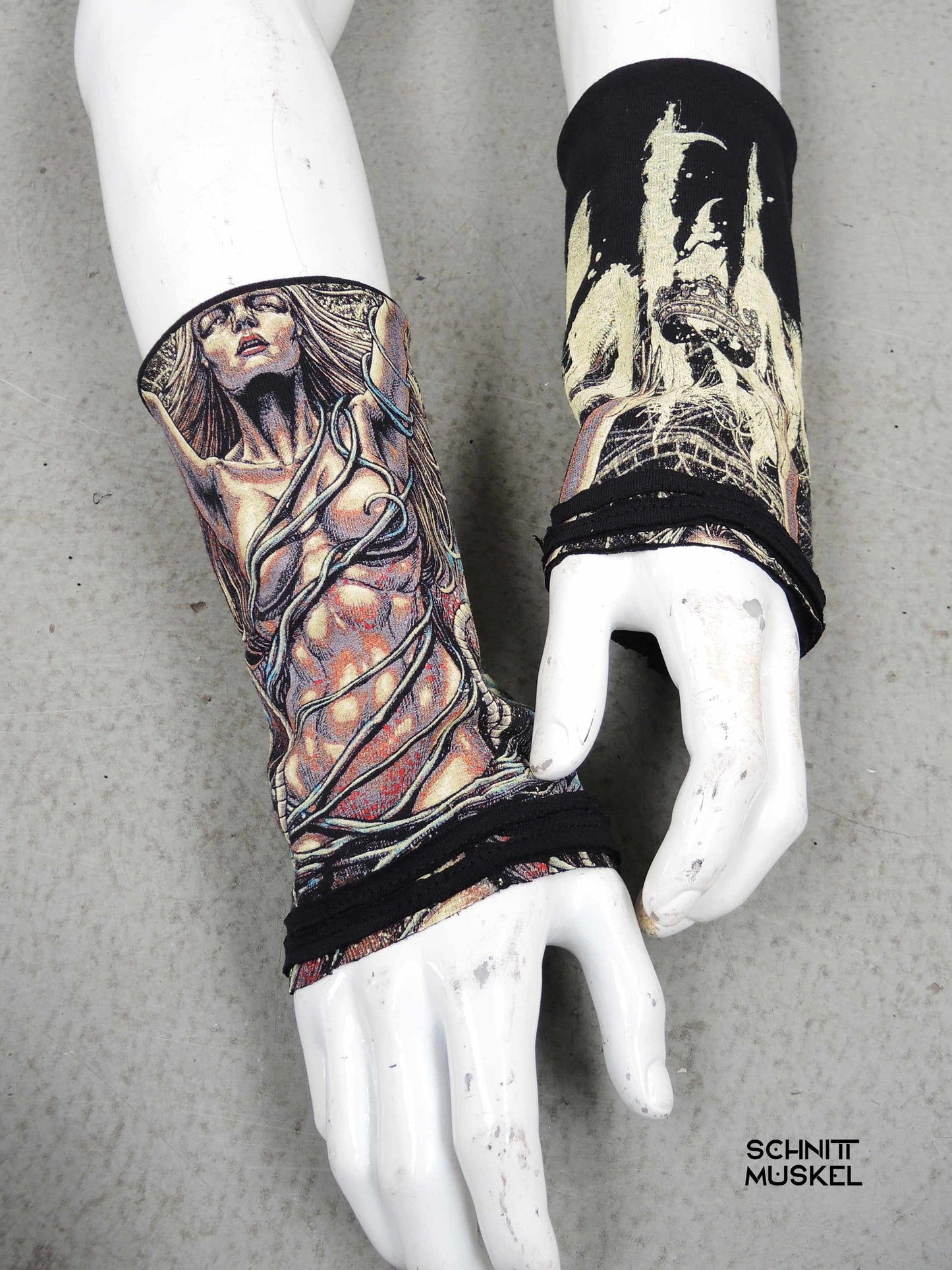 Calibanmerch, Caliban Armstulpen, Calibanundschnittmuskel, Metalarmstulpe