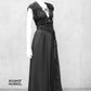 Schwarzes Abendkleid, Gothickleid, darkavantgarde Kleid, darkwear, altweardress, darkavantgardedress, destroyeddress,, gothicdress,