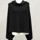 Poncho, schwarzer Poncho, Gothicponcho, Strickponcho