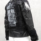 Gothicjacke, Unikatjacke, Unikatbikerjacke, Jacke mit Totenschädel, Skulljacke, destroyed Jacke, Punkjacke, customized Jacke