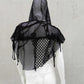 Gothic Cape, Netzcape, Netzüberwurf, postapokalyptische Mode, kinky fashion, wasteland Party Outfit