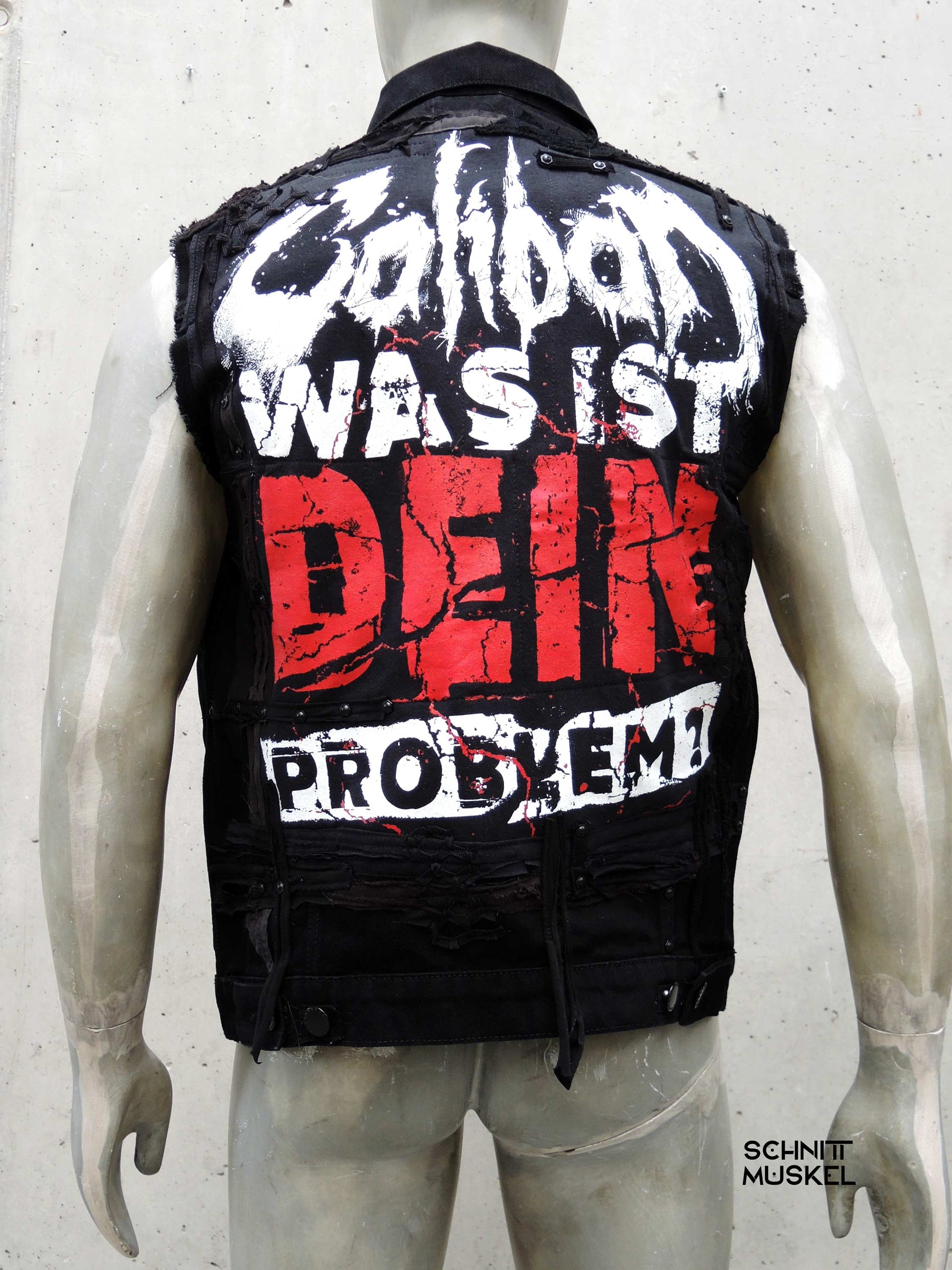 Caliban Kutte, Calibanmerch, Caliban, Metalkutte, Metalweste, 
