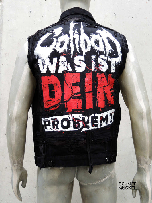Caliban Kutte, Calibanmerch, Caliban, Metalkutte, Metalweste, 