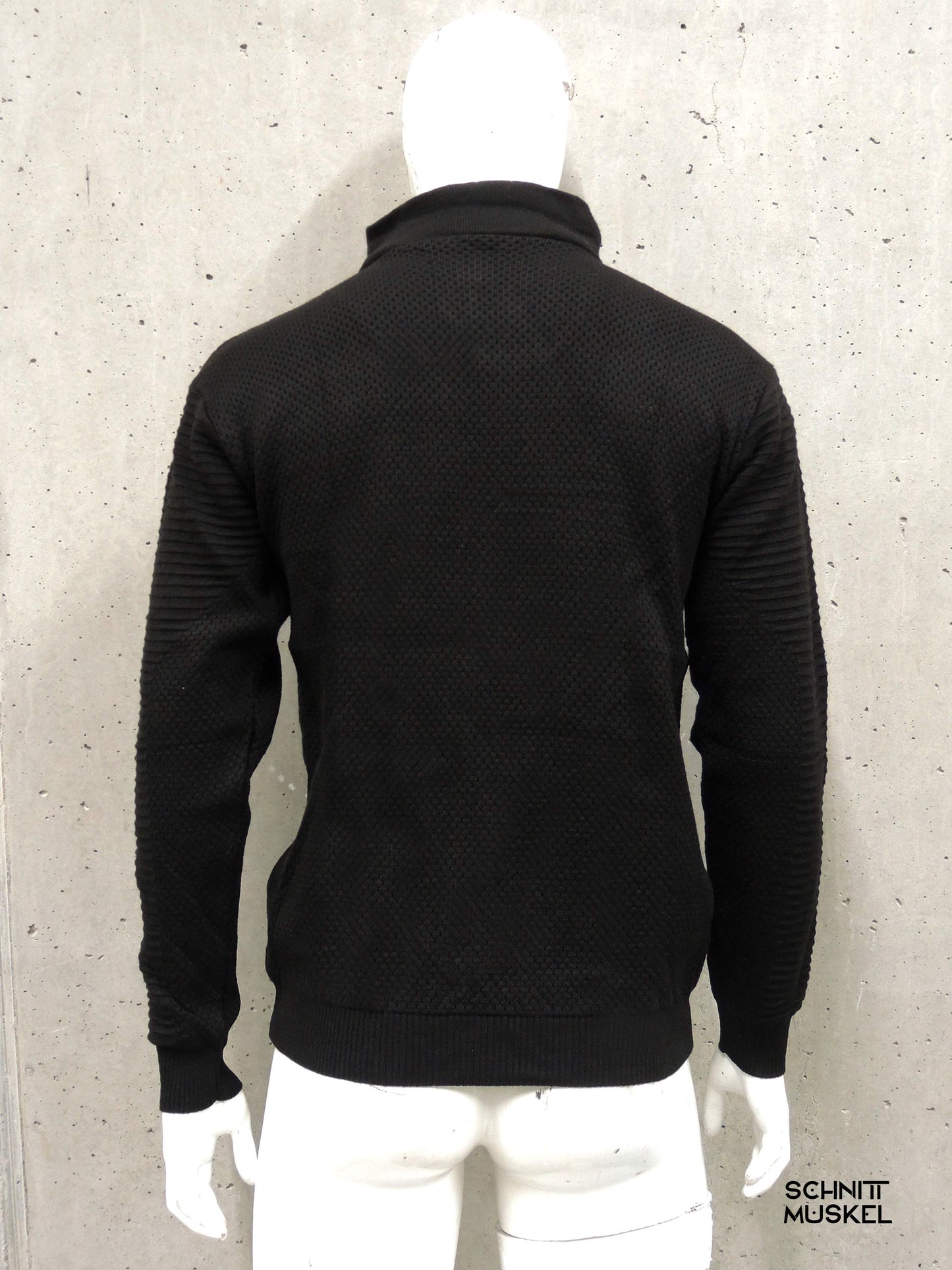 schwarzer Pullover mit Stehkragen, Gothicpullover, Gothicmode für Männer, Gothicmode für HErren, Gotth, darkwear, Gothicpullover für Frauen, Gothicmode für Frauen