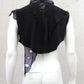 postapokalyptisches Oberteil darkavantgardemode, Gothicmode, aussergewöhnliche Gothicmode, Gothicoberteil, Upcycling Oberteil, Avantgarde Mode, Rick Owens Stil, Asymmetrisches Top, Schwarzes Designer Oberteil, Unikat Kleidung, Nachhaltige Mode, Handmade Fashion, Industrial Fashion, Darkwear, Post Apocalyptic Fashion, Avantgarde Fashion Deutschland, SCHNITTMUSKEL Karlsruhe, Genderless Fashion, Dekonstruierte Mode