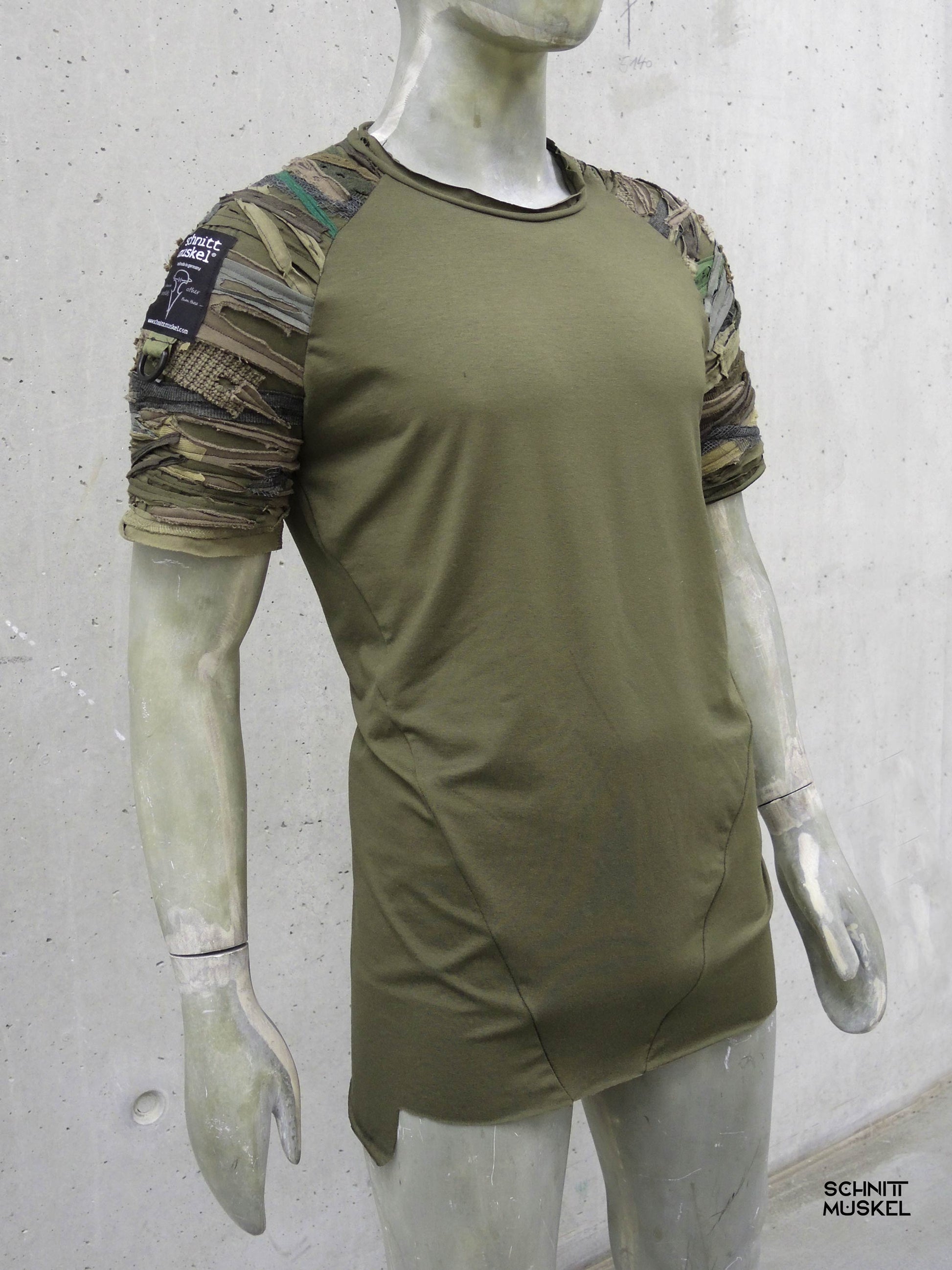 olivgrünes Shirt, Combatshirt, darkwear, aberfashion, Tarnshirt, 6DBH, schnittmuskel, Raglanshirt olivgrün