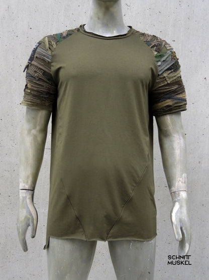 olivgrünes Shirt, Combatshirt, darkwear, aberfashion, Tarnshirt, 6DBH, schnittmuskel