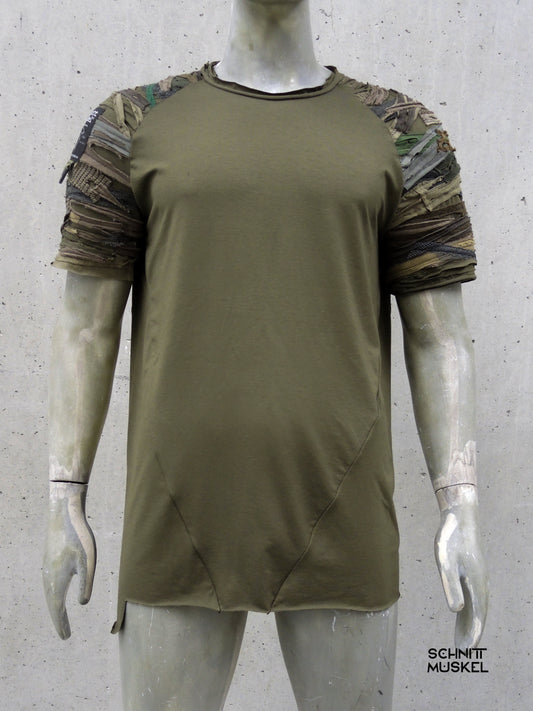 olivgrünes Shirt, Combatshirt, darkwear, aberfashion, Tarnshirt, 6DBH, schnittmuskel