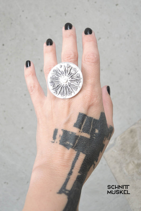 Ring Zodiak, Fingerring Sternzeichen, Sternzeichenring, ZAMAK Schmuck