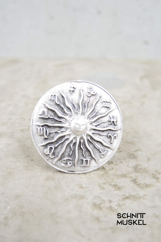 Ring Zodiak, Fingerring Sternzeichen, Sternzeichenring, ZAMAK Schmuck