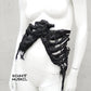 Rippenkorsett, ribcagecorset, Gothickleidung, darkwear, darkavantgarde, Taillengürtel ribcage, wearable art ribcage, Halloweenoutfit, Stagewear 