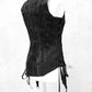 Korsage, schwarze Korsage, Gothickorsage, darkavantgarde Korsett, darkavantgarde Korsage, Unikatkorsage, postapokalyptische Korsage