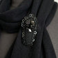 Sargbrosche, Gothicbrosche, Gothic Brosche, schwarze Brosche, Brosche in Sargform