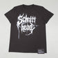 Schnitthead, Schnittmuskel T-Shirt, darkwear, darcyberfashion, Gothicshirt, Raveshirt, Gothic T-Shirt für Herren, postapokalyptisches Shirt, Black Metal Shirt