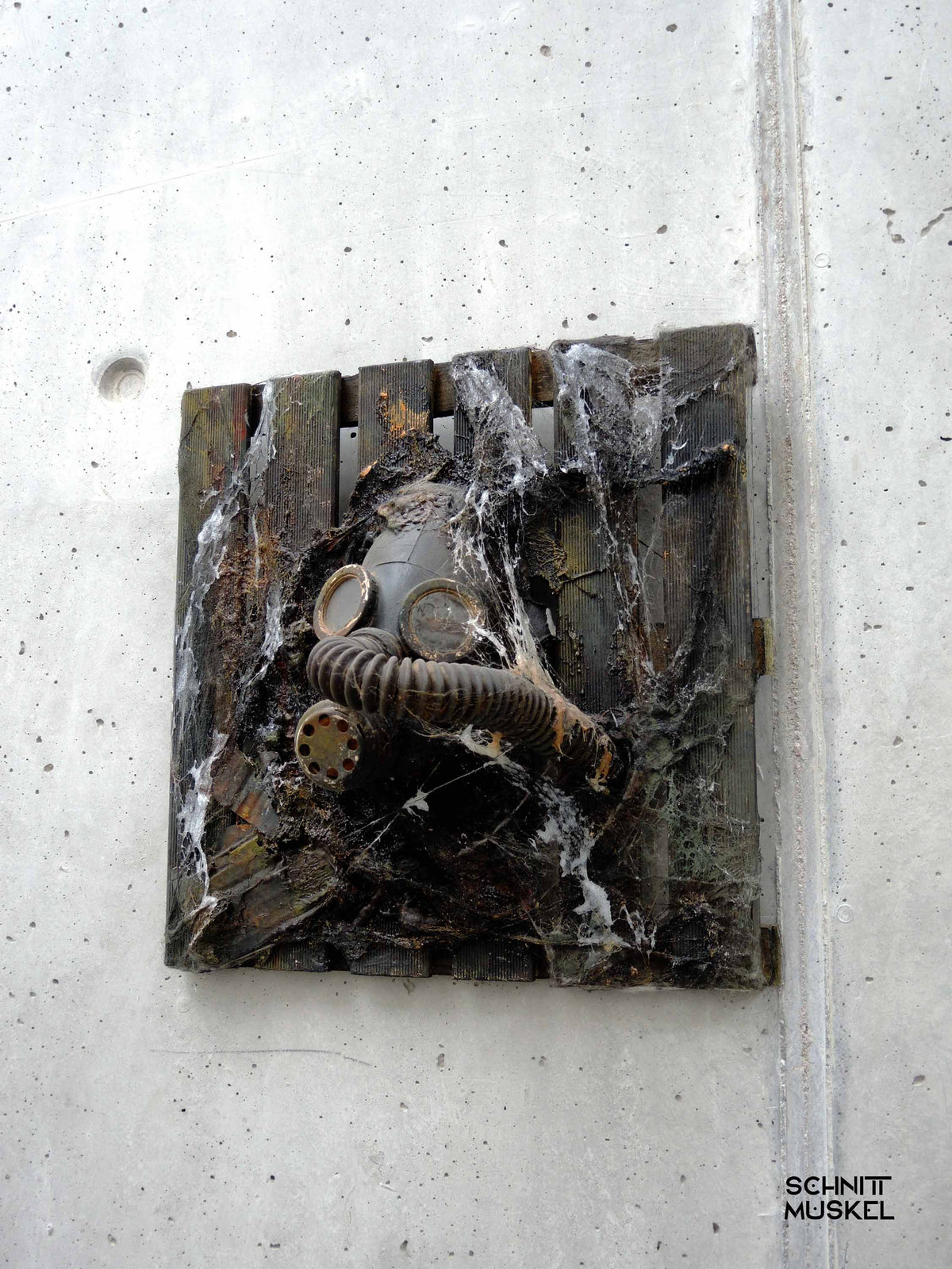 postapokalyptische Kunst, Gasmaskenkunst, Gasmaskenbild,