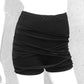 Hotpants, schwarze Hotpants, kurze Radlerhose, schwarze grothic panty, darkwear, cyberfashion, darkcyberfashion, kurze Gothichose