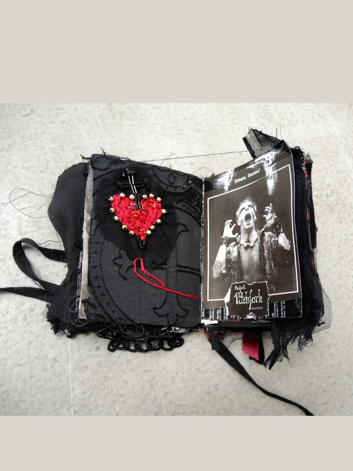 Gothic Grimoire, Gothicbuch, Szenebuch, Gothic Scrap book, düsteres Scrap Book, 