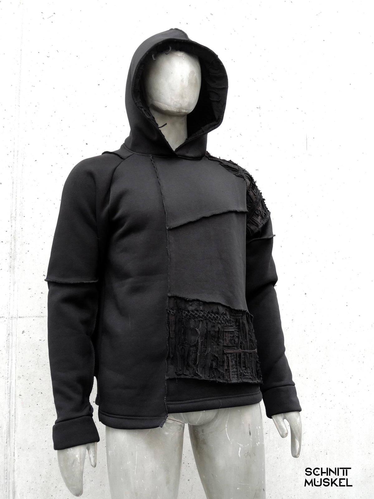 destroyed Pullover, low waist Pullover, Gothic Pullover, darkwear, darkavantgarde, Gothicmode für Männer, Rick ownes Pullover