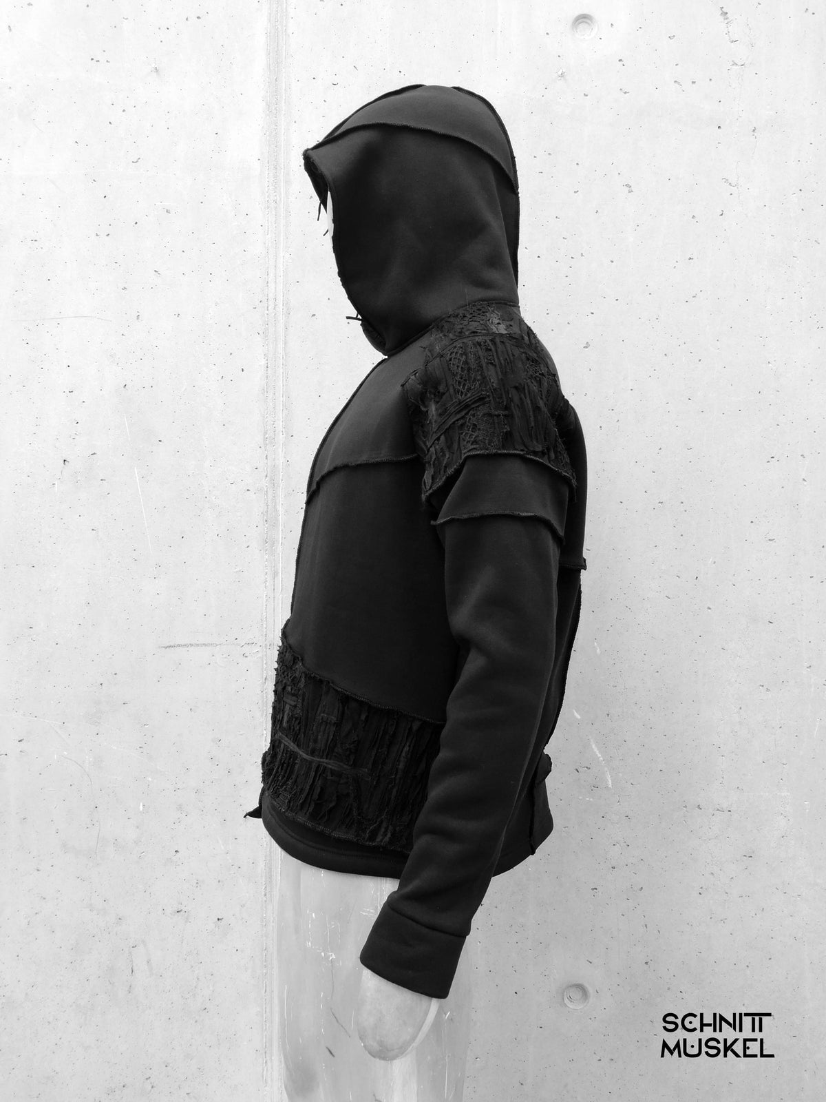 destroyed Pullover, low waist Pullover, Gothic Pullover, darkwear, darkavantgarde, Gothicmode für Männer, Rick ownes Pullover