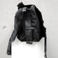 Unikattasche, Gothictasche, darkavantgarde Tasche, schwarze Denim Tasche, waxed denim bag, postapokalyptische Tasche, postapocalyptic bag