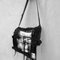 Unikattasche, Gothictasche, darkweartasche, darkwear, Gothicmode, Gothicaccessoire, Tasche mit Knochen, Punktasche, Custombag