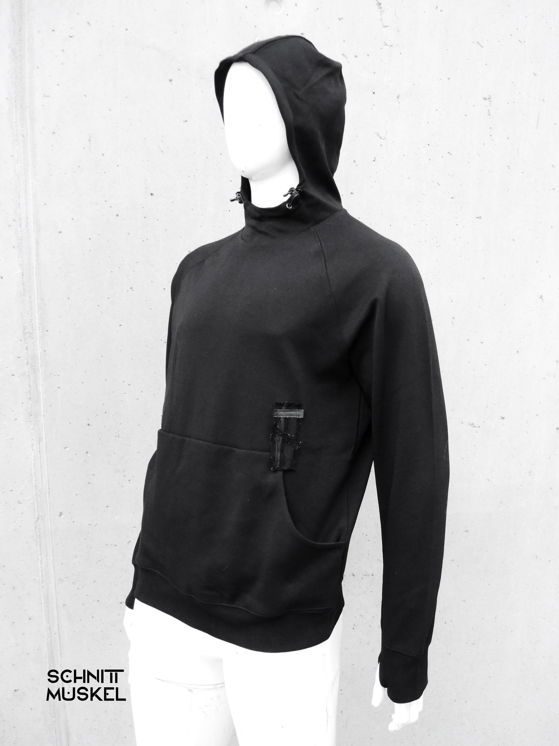 Skedelbird Hoodie, Gothic Hoodie, Vogelschädel Hoodie, BirdskullHoodie