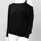 off shoulder Pullover, asymmetrischer Pullover, darkwear