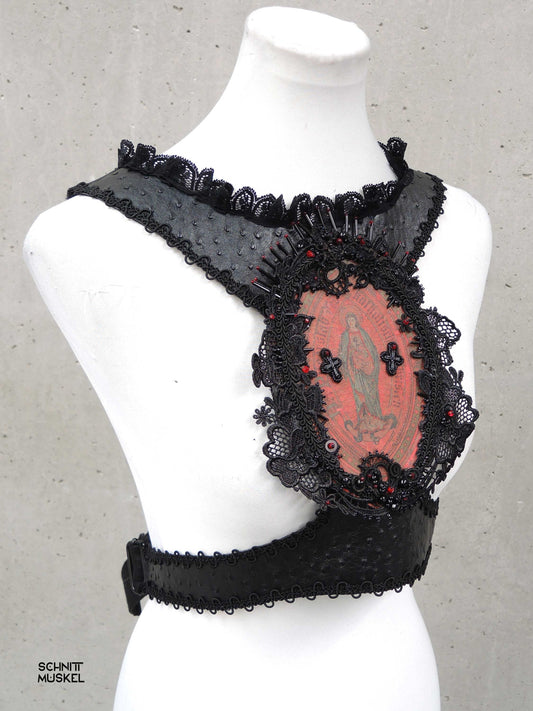 Harness Holy, Bibelharness, Holy bible harness, Holyfashion, Heilige Maria Harness, Gothicharness