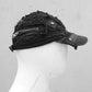 darkavantgarde Cap, custom Cap, Oneofakind Cap, Gothicschiebermütze, Gothicschirmmütze, Baseballcap schwarz, destroyed Cap