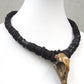 Halsschmuck mit Vogelschädel, bridskull gold, birdskull necklace, Gothicschmuck,