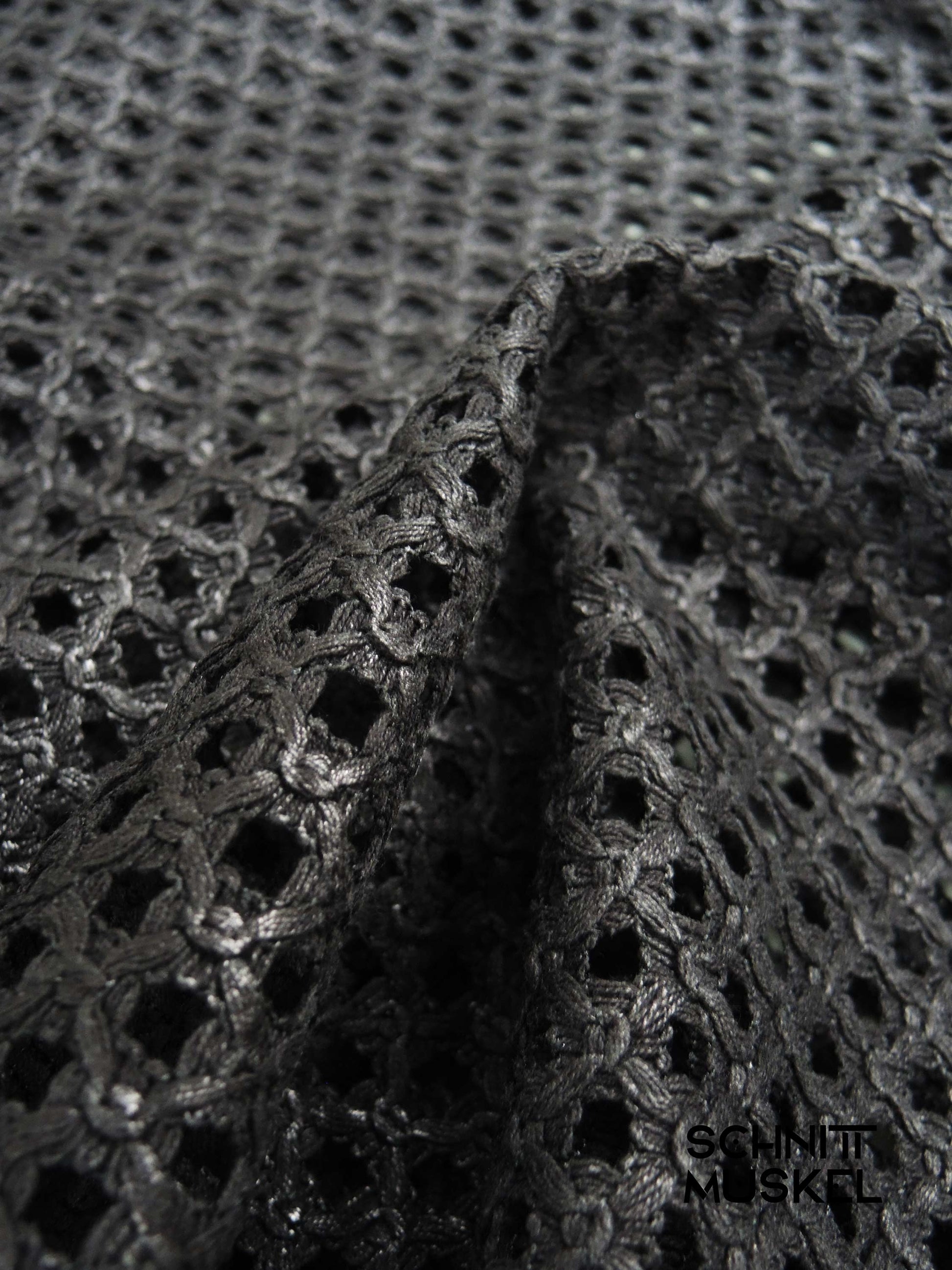Netzrock, schwarzer Netzrock, schwarzer Spitzenrock, Gothicrock, kinky Rock,langer Netzrock
