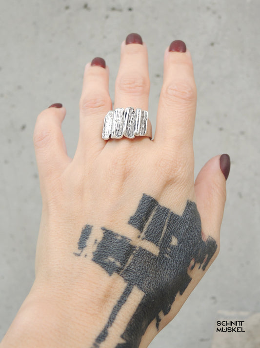 organischer Ring, darkavantgarde Ring, Gothic Ring, darkavantgarde Schmuck