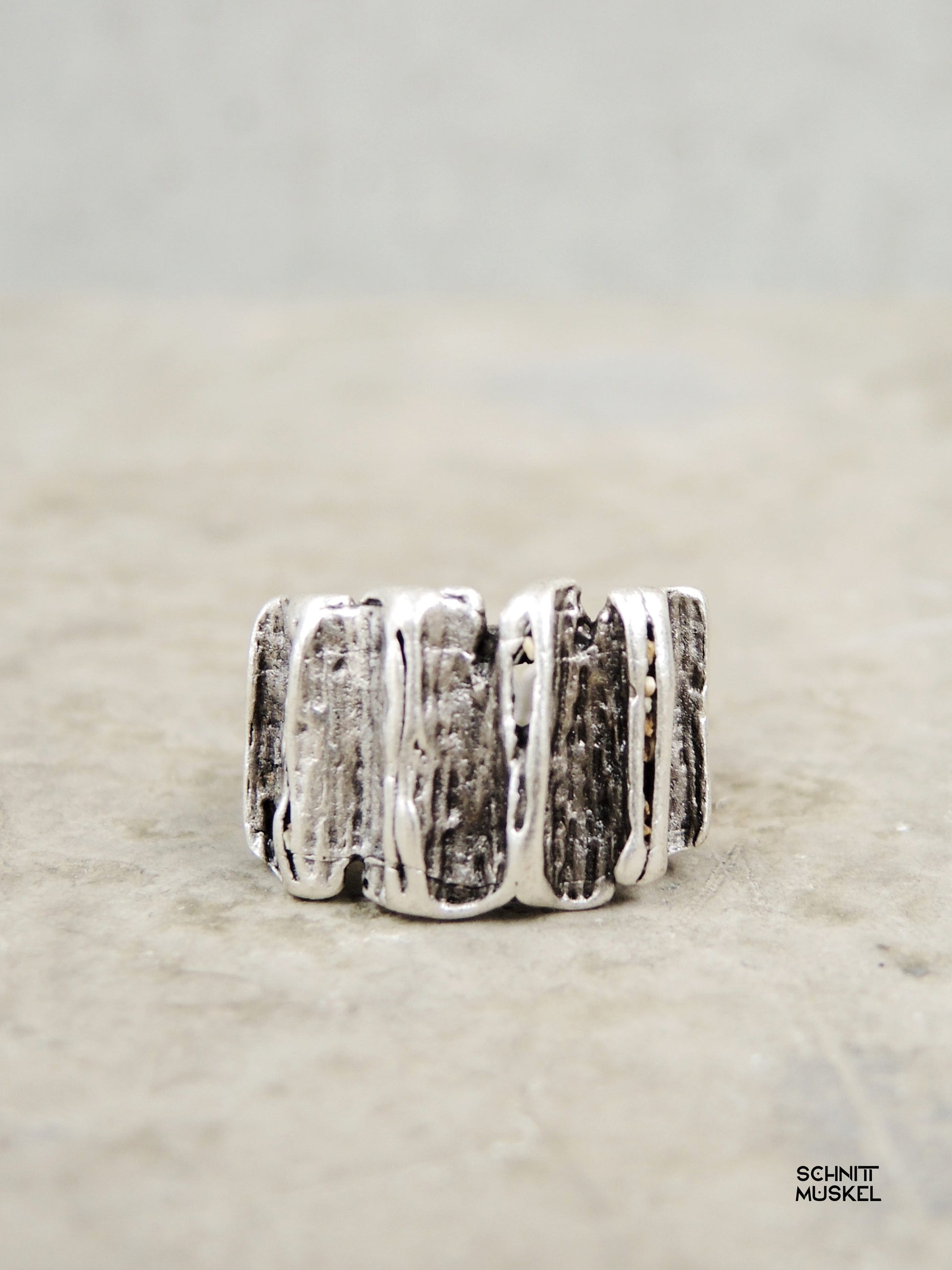 organischer Ring, darkavantgarde Ring, Gothic Ring, darkavantgarde Schmuck