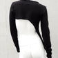 ultra cropped pullover, kurzer Pullover, asymmetrische darkavantgarde Pullover, Gothic Pullover