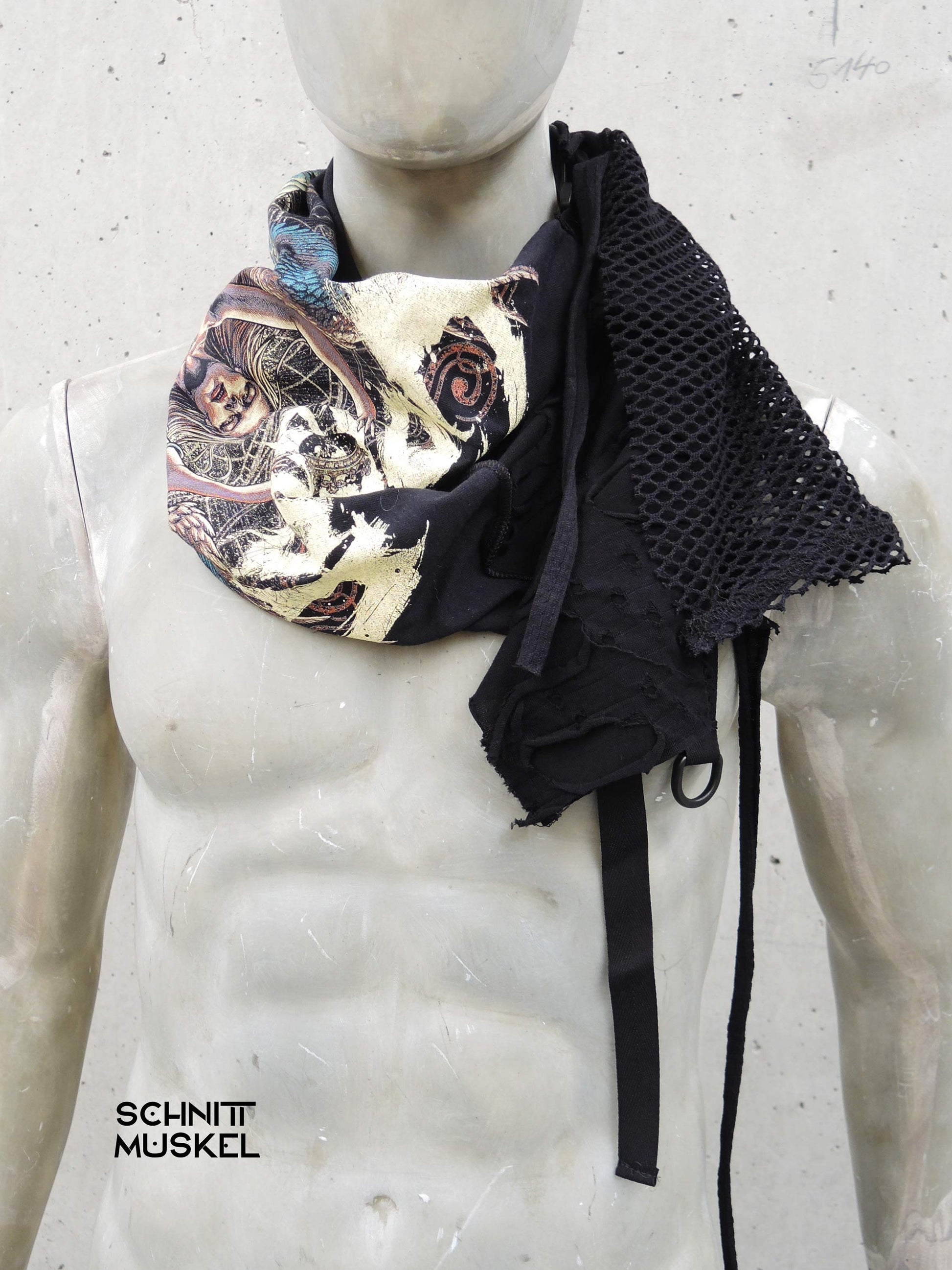 Calibanmerch, Caliban, Calibanschal, Metalschal, Schal mit Print, Loopschal, detsroyed Schal, darkwear, Metalfashion,