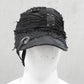 Gothicbaseballcap, darkwear, darkavantgarde, postapokalyptische Mütze, technostyle cap, Gothiccap, Gothicschiebermütze