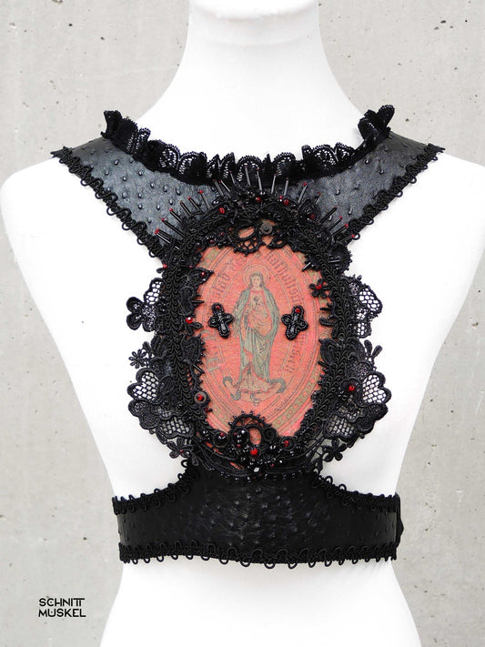 Harness Holy, Bibelharness, Holy bible harness, Holyfashion, Heilige Maria Harness, Gothicharness