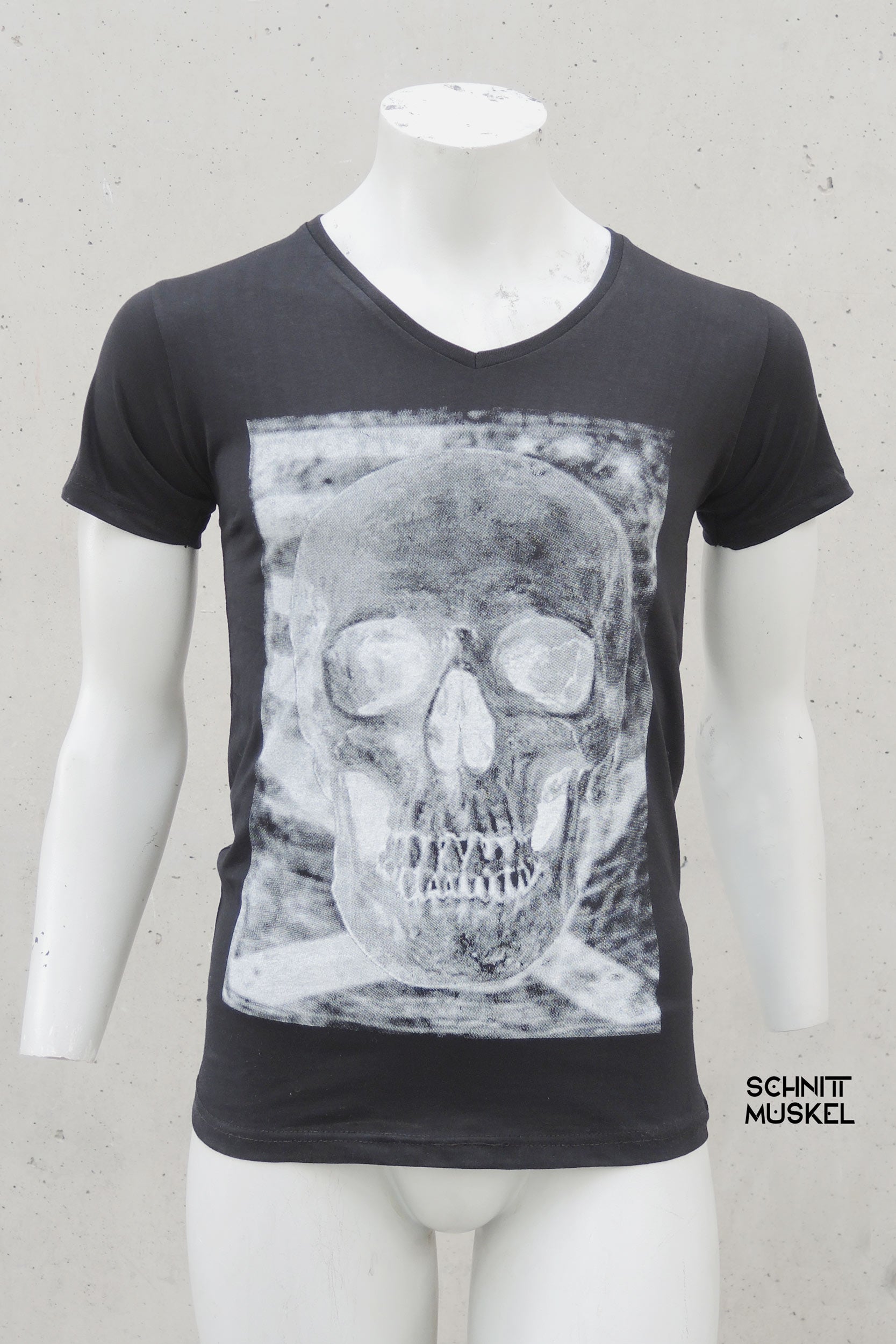 T-Shirt mit Totenkopf, Totenkopfschirt, Gothocshirt, Rockershirt, Shirt mit Schädel