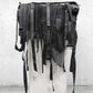 destroyed Gothic Tasche, Gothic Umhängetasche, postapokalyptische Tasche, Schranz Style Tasche, Ravefashion, darkavantgarde Tasche, Unikattasche