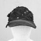 darkavantgarde Cap, custom Cap, Oneofakind Cap, Gothicschiebermütze, Gothicschirmmütze, Baseballcap schwarz, destroyed Cap