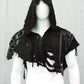 handgemachtes schwarzes Cape mit Kapuze, Dark Viking, Nordic Style, Viking Style, Wicca,
Post Apocalyptic Cape mit Schnallen und Nieten Unikat
Gothic Cape Unisex mit Kapuze Raw Look