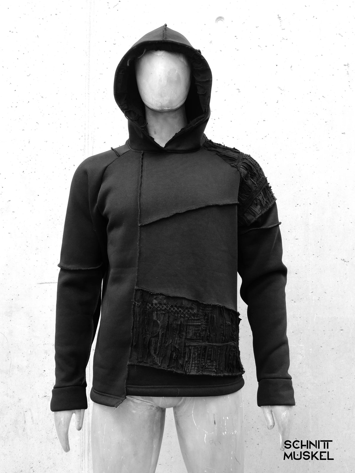 destroyed Pullover, low waist Pullover, Gothic Pullover, darkwear, darkavantgarde, Gothicmode für Männer, Rick ownes Pullover