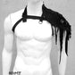 Schulterstück, Schulterteil Schulterschmuck, Schulterklappe, postapokalyptische Mode, postapocalyptic style, Gothicfashion , Gothicaccessoire, destroyed style