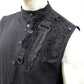 darkcyberhemd, darkcybermode, darkwear, darkavantgarde Hemd, Gothicmode für erren, ärmelloses Gothihemd, Schranzmode, Ravestyle, ärmelloses schwarzes Hemd