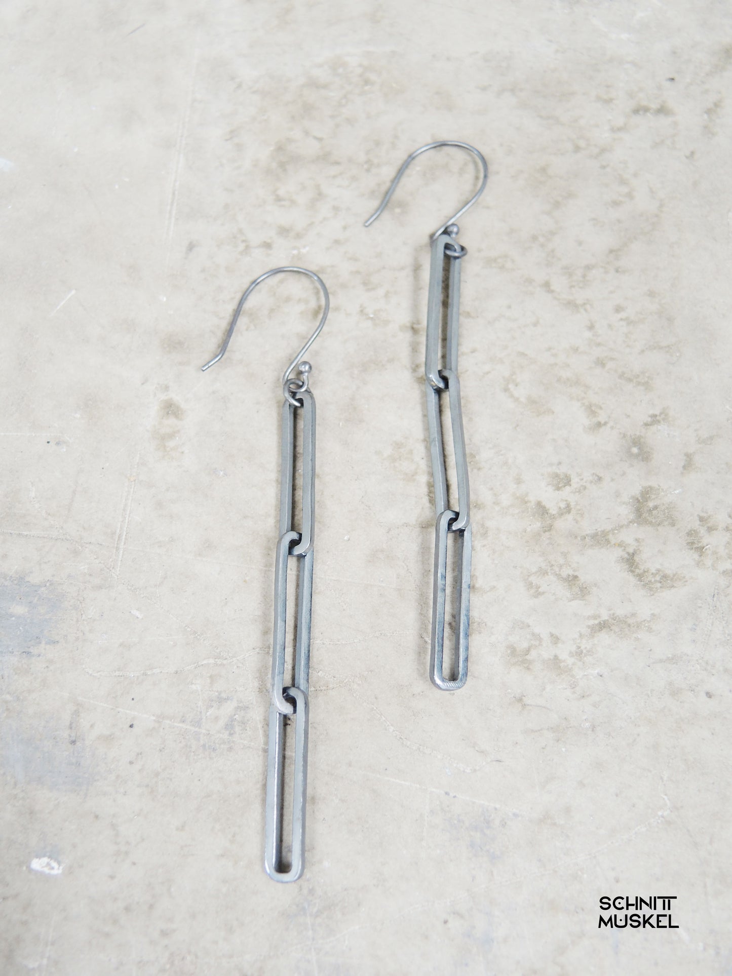 Ohrhänger Kette, Kettenschmuck Technoschmuck, darkwear, darkcaber Ohrschmuck