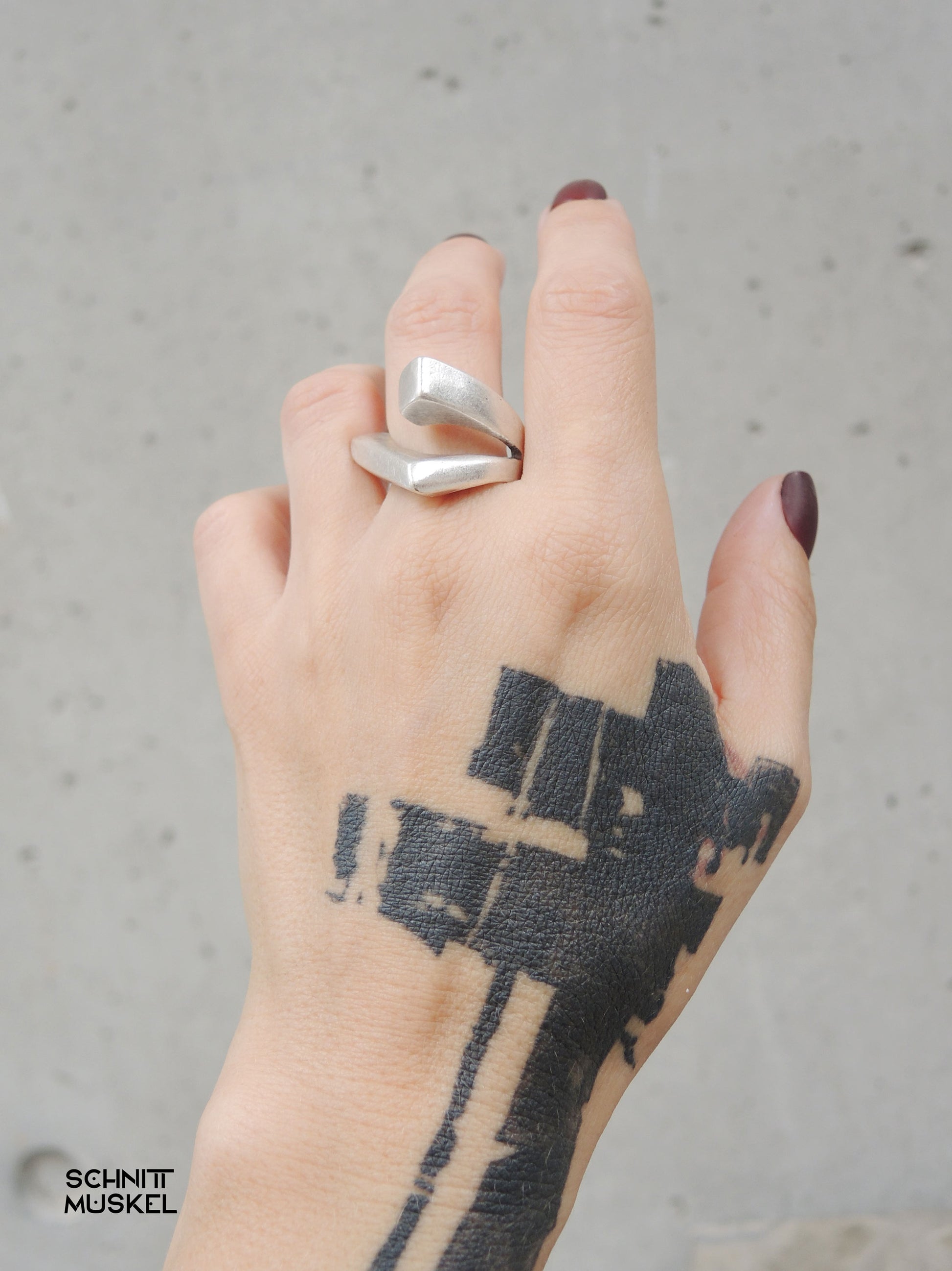 darkavantgarde Ring, darkavantgarde Schmuck, Technostyle Schmuck, Technoschmuck,