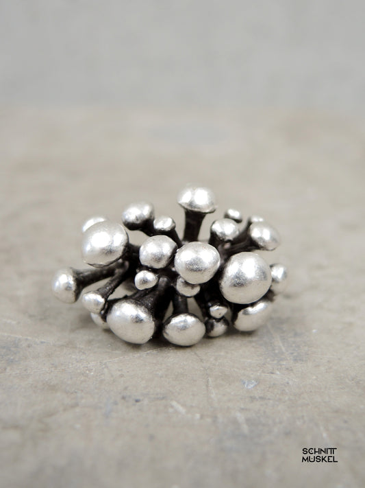 darkavantgarde Ring, Pilzring, Gothicschmuck, Pilzschmuck