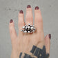 darkavantgarde Ring, Pilzring, Gothicschmuck, Pilzschmuck