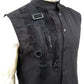 Cyberhemd, Gothichemd ärmellos, ärmelloses Hemd, Tanktop Cyberstyle, Gothicmode für Herren, darkwear, darkavantgarde, ärmelloses Hemd schwarz
